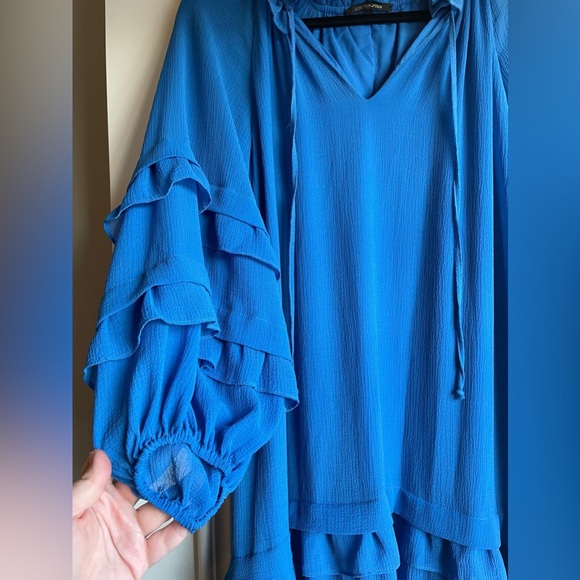 Kobi Halperin Vibrant Blue High-Low Dress - Picture 4 of 6